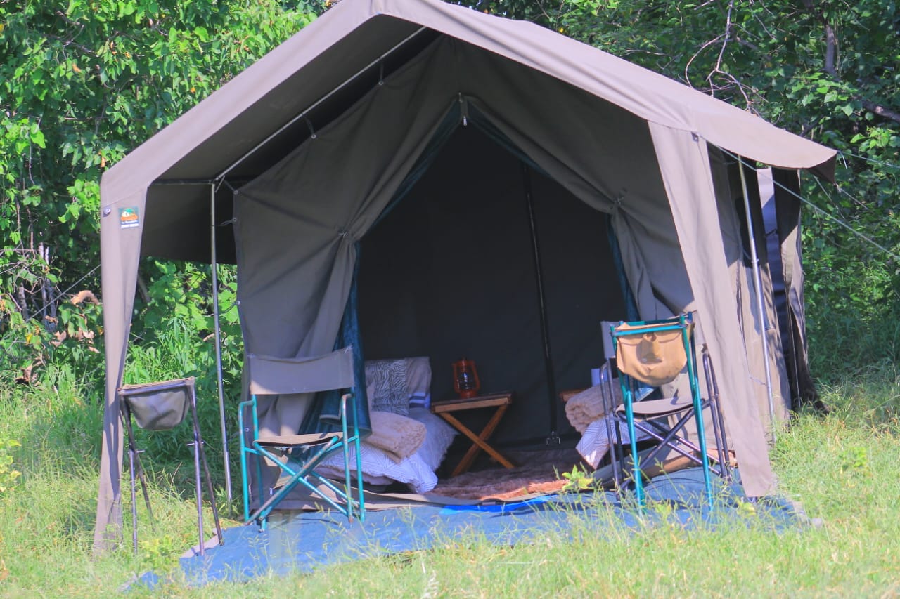 Safari tent exterior